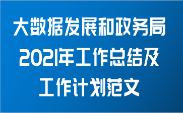 大数据发展和政务局2021年工作总结及工作计划范文